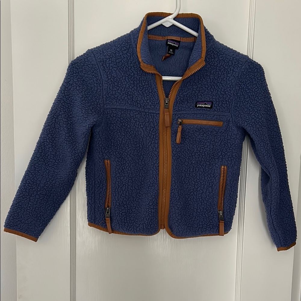 Patagonia Purple Tan Puffer Jacket